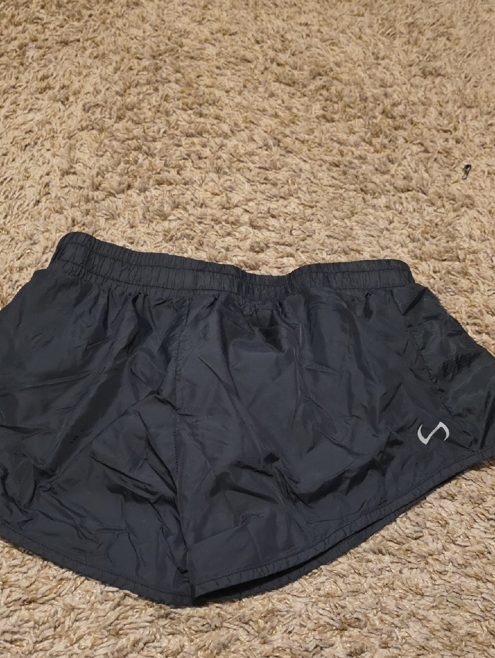 LF Black Athletic Shorts with Elastic Waistband